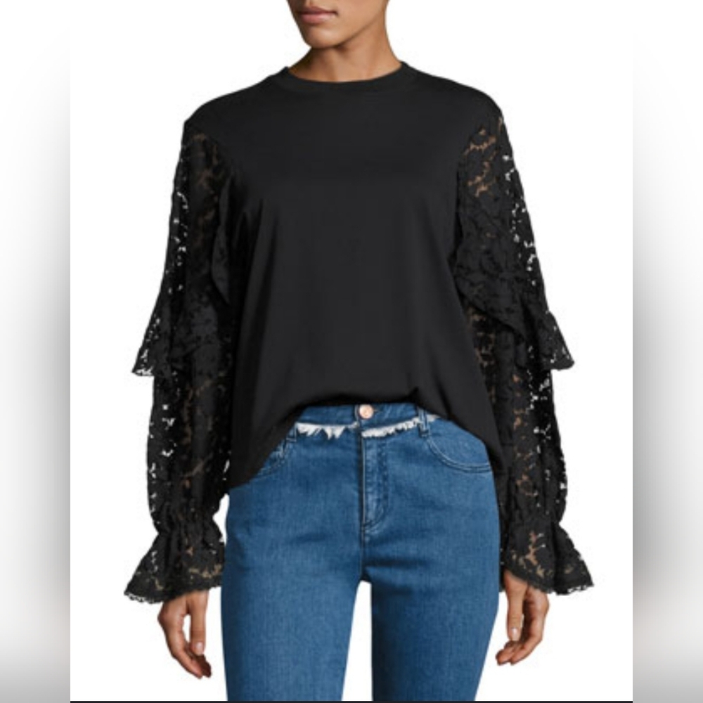 See by Chloe black lace top